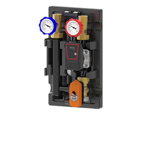 FOR LOW / MEDIUM TEMPERATURE SYSTEMS: MOTORIZED MIXED DELIVERY WITH THREE-POINT ACTUATOR DN25