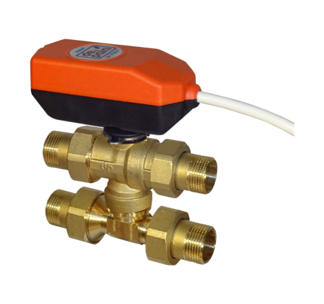 4-way valve with by pass